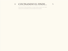 Tablet Screenshot of cocinandoelfinde.com